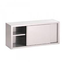 Placard Mural Inox Avec Portes Coulissantes Gastro M 600 X 1000 X 400mm Gn168 Placard Mural Porte Coulissante Etageres Reglables