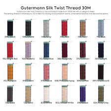Gutermann Silk Twist Thread 30m Multiple Colors - Etsy