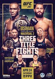 Full capacity at the vystar this is a step card in front of 15,000 ufc fans. Ufc 261 Poster Drops For Championship Tripleheader On April 24 In Jacksonville Mmamania Com
