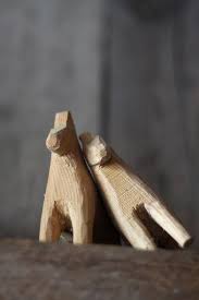 Lean On Me Dala Horse Wood Scandinavian Folk Art