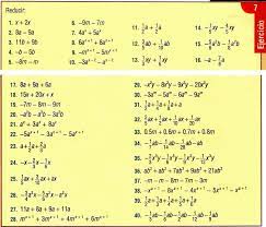 18 suma de polinomios y valor numérico: Ejercicios De Algebra