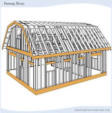 Unlike the other roof styles like the gables or the pyramid hip roofs, hip roof barns doesn't require a lot of technicalities when it comes to the framing. Gambrel Barn Shed Plans Blueprints For 24 32 Outbuilding
