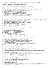 Soal uas kelas 2 tema 1 kurikulum 2013. Soal Uts Tematik Kelas 2 Tema 2 Bermain Di Lingkunganku Kurikulum 2013 Pdf