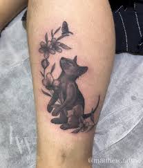 Suuuuper cute Curious Cat done at the @inkedexpo this weekend! Thanks so  much to everyone who stopped by and collected some flash from us ☺️  Tattooed @lostwoods.tattoo Healing with @bamboogoo.au