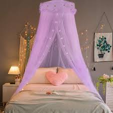 Official rooms to go furniture outlet site. Amazon Com Jeteven Bed Canopy Lace Mosquito Net For Baby Kids Adults Round Lace Dome Princess Mosquito Net Tent Reading Nook Games House Easy Installation Hanging Purple Home Kitchen