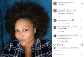 The Growth Is Real': Cynthia Bailey Goes Without Weave and Makeup, Fans  Swoon