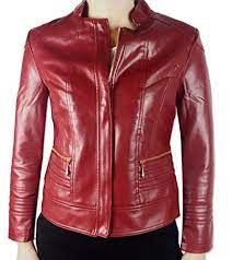 Zyfgfree Women S Fashion Stand Collar Front Zipper Motorcycle Pu Leather Jacket Coat Red Us L Leather Jackets Women Leather Jacket Fashion