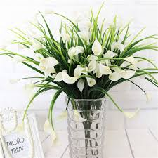 Let your green thumb shine with flower pots on the porch. Artificial Flowers Outdoor Fake Plants Faux Shrubs Calla Lily Plastic Greenery Uv Resistant Window Box 4 Pcs Wholesale Arrangement For Garden Home Kitchen Dining Room Hanging Planter Cream Buy Online In Grenada