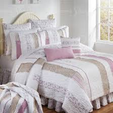 Lavender rose and white hydrangea candelabra. Lavender Rail Quilted Bedding Collection