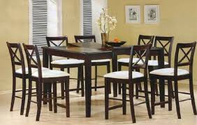 Dining tables with butterfly leaves are a very convenient solution for people who want to be able to extend their dining table when needed. Cappuccino Finish Counter Height 9 Piece Dining Set With Butterfly Leaf By Coaster 5846
