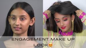 Step by step engagement makeup 😍tutorial in detailed || self makeup ||  Anshi makeover