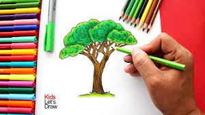 Obras con puntillismo, ciudad del este. Como Dibujar Un Arbol De Manera Facil Paso A Paso How To Draw A Tree Easy Youtube
