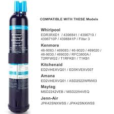 It says now whirlpool, maytag, kitchenaid, jenn air, amana and pur refrigerator water filters are everydrop™ by whirlpool water refrigerator filters. Whirlpool 4396841 4396841p Refrigerator Water Filter 1 Pack