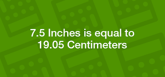 7 5 Inches To Centimeters 7 5 In To Cm Convertilo