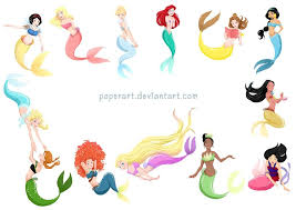 Princess Mermaids Mermaid Fan Artbook By Poperart Disney Princess Fan Art Disney Princess Art Mermaid Disney