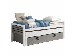 Il propose un couchage ultra confortable assorti d'un second matelas tout aussi douillet caché dans un tiroir pour permettre des nuitées quotidiennes ou occasionnelles. Lit Gigogne Avec Sommier Et 2 Tiroirs De Rangement 491732 Lit Gigogne Lit Enfant Lit Enfant Conforama