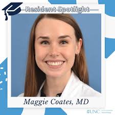 Up next for our graduating residents spotlight is: 🎓 Dr. Margaret (Maggie)  Coates! What are some highlights from your time with UNC Dermatology? 💙 I  have made life-long friends during residency and