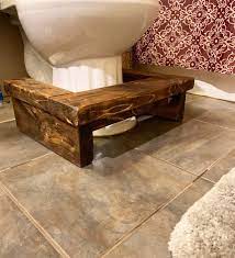 Wooden Squatty Potty Toilet Stool Toilet Foot Rest Bathroom Stool Bathroom Foot Rest Kids Stool Kids Step Up Toilet Step Toilet Step Kids Stool Toilet Stool