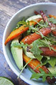 Salade Carottes Roties Avocat Et Cumin Paris Dans Ma Cuisine Recettes De Cuisine Salade Carotte Carotte Roties
