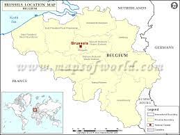 Due to its location right between france and germany. Where Is Brussels Location Of Brussels In Belgium Map