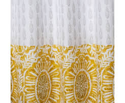 Unique gift idea for your loved ones. Pieced Block Print Shower Curtain White Yellow Opalhouse 153 Buy Online In Maldives At Maldives Desertcart Com Productid 136200506