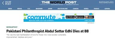 International media covers Edhi's death, celebrities condole - Pakistan -  Dunya News
