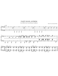 Party Rock Anthem By Lmfao Feat Lauren Bennett Goonrock Sheet Music For Piano Solo Download And Print In Pdf Or Midi Free Sheet Music For Party Rock Anthem By Lmfao