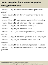 Automotive service managers are in charge of coordinating the activities of an auto shop repair department to ensure efficient operations. Top 8 Automotive Service Manager Resume Samples
