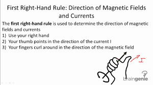 Right hand rule for force due to a magnetic field. Physics 6 4 3 First Right Hand Rule Direction Of Magnetic Fields And Currents Youtube
