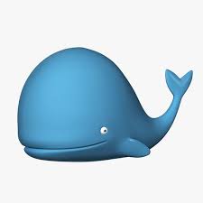 Cartoon Blue Whale 3d Model Cartoon Cartoon Whale 3d Model