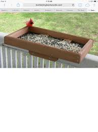 Bird Feeder Hangers For Decks Bird Feeder For The Deck Railing Platform Bird Feeder Diy Bird Feeder Bird Feeders