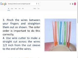 The wires goes from one pin number to the same pin number. Lesson 1 Creating Ethernet Cable