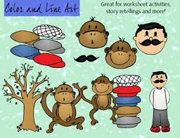 This caps for sale activity combines art with a terrific story! Caps For Sale Clipart Color And Line Art 28 Pc Set By Joliedesign