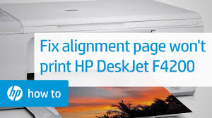 Navigate to the hp deskjet f4280 support page from a web browser (link in resources). Alignment Page Does Not Print Hp Deskjet F4200 Series Printer Hp Youtube