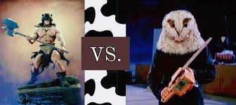 Darkwolf from Fire and Ice (1983), 🆚. , Irving Wallace from Stage Fright  (1987)