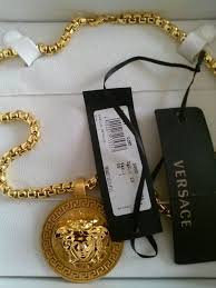 Buy versace jewelry and get free shipping & returns in usa. Authentic Gold Versace Chain Necklace Signed By Goldvintageswag 850 00 Versace Jewelry Versace Chain Gold Chains For Men