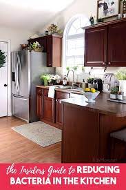 The Insiders Guide To Reducing Bacteria In The Kitchen Cherry Cabinets Kitchen Kitchen Remodel Cherry Cabinets