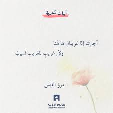 وكل غريب للغريب ن سيب امرؤ القيس عالم الأدب words quotes arabic poetry love husband quotes