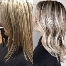 Makeover Monday This Is Our Second Session Going From A Full Highly Highlighte Blonde Hair With Highlights Yellow Blonde Hair Brown Hair With Blonde Highlights