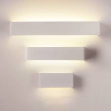 Contemporary Sconce Hardwire Hollow Rectangular Led Wall Light Black White Low Wattage Aluminum Decorative Wall Sconces For Bedroom Porch Pathway Backyard 3 Size For Option Beautifulhalo Com