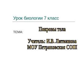 Check spelling or type a new query. Prezentaciya Na Temu Pokrovy Tela 7 Klass Skachat Besplatno Prezentacii Po Biologii