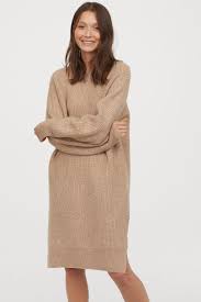 Pdp Ribbed Knit Dress Beige Knit Dress Knit Dress