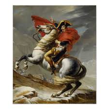 Napoleon Crossing The Alps Poster Zazzle Com In 2021 Napoleon Painting Napoleon Portrait Art