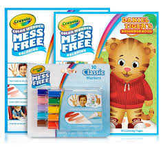 It's a beautiful day to color! Daniel Tigers Neighborhood 18 Mess Free Coloring Pages Kids Indoor Activities At Home Crayola Lion King Pages Markers Color Wonder Pad And Markers Multicolor Color Wonder Coloring Pens Markers