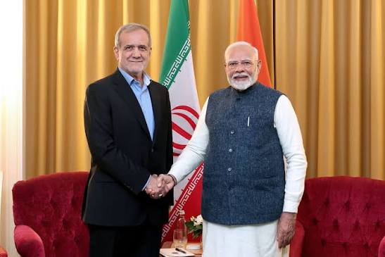 Pezeshkian Criticizes Israel, Advocates for Peace in Meeting with India's  Modi