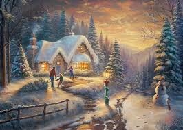 Maybe you would like to learn more about one of these? Gibsons 6245 Country Christmas Homecoming Thomas Kinkade 1000 Piece Barneys News Box