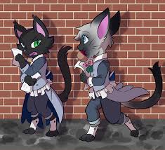 The Cat Sith Duo by Panda_hero0 -- Fur Affinity [dot] net