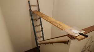 Ladder hacks for painting on stairs and high narrow corridors. Apartment Maintenance Needed To Paint In The Stairwell Osha