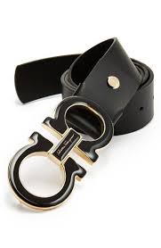 Black And Gold Ferragamo Belt Salvatore Ferragamo Double Gancio Leather Belt Salvatoreferragamo Cinturon De Hombre Cinturones Hombres