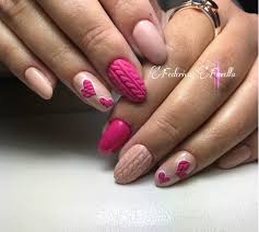 Nails Wooleffect Winternails Paznokcie